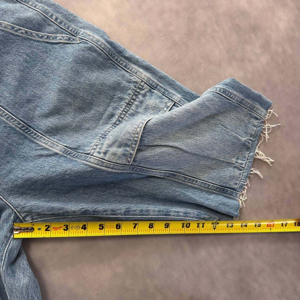 Citizen Of Humanity Denim Cargo Shorts Womens Light Wash Y2K Skater Jorts - Picture 7 of 12